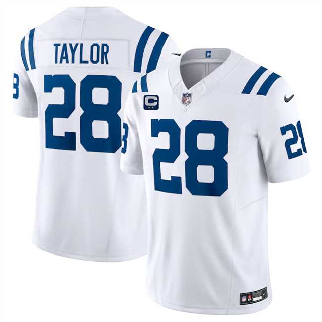 Men & Women & Youth Indianapolis Colts #28 Jonathan Taylor White 2024 F.U.S.E. With 2-Star C Patch Vapor Limited Stitched Jersey,We sell and wholesale Men & Women & Youth Indianapolis Colts #28 Jonathan Taylor White 2024 F.U.S.E. With 2-Star C Patch Vapor Limited Stitched Jersey on line form chian!